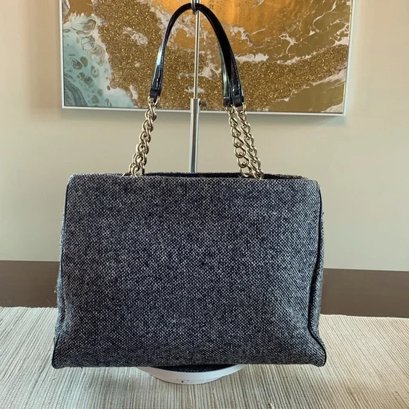 Kate Spade Kenny tweed satchel/shoulder bag EUC